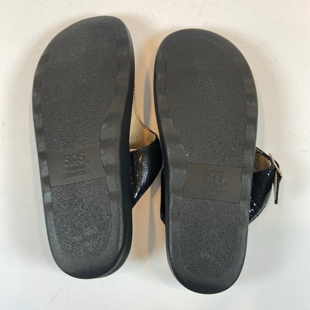 SAS Sanibel T- Strap Slide Sandals Black Size 10 M - Picture 9 of 9